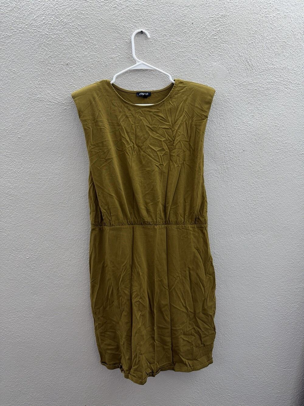 Express Womens Dress Size Large Green Sleeveless Tank